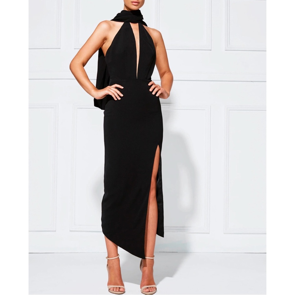 NWT MISHA Collection Liona Dress in Ebony